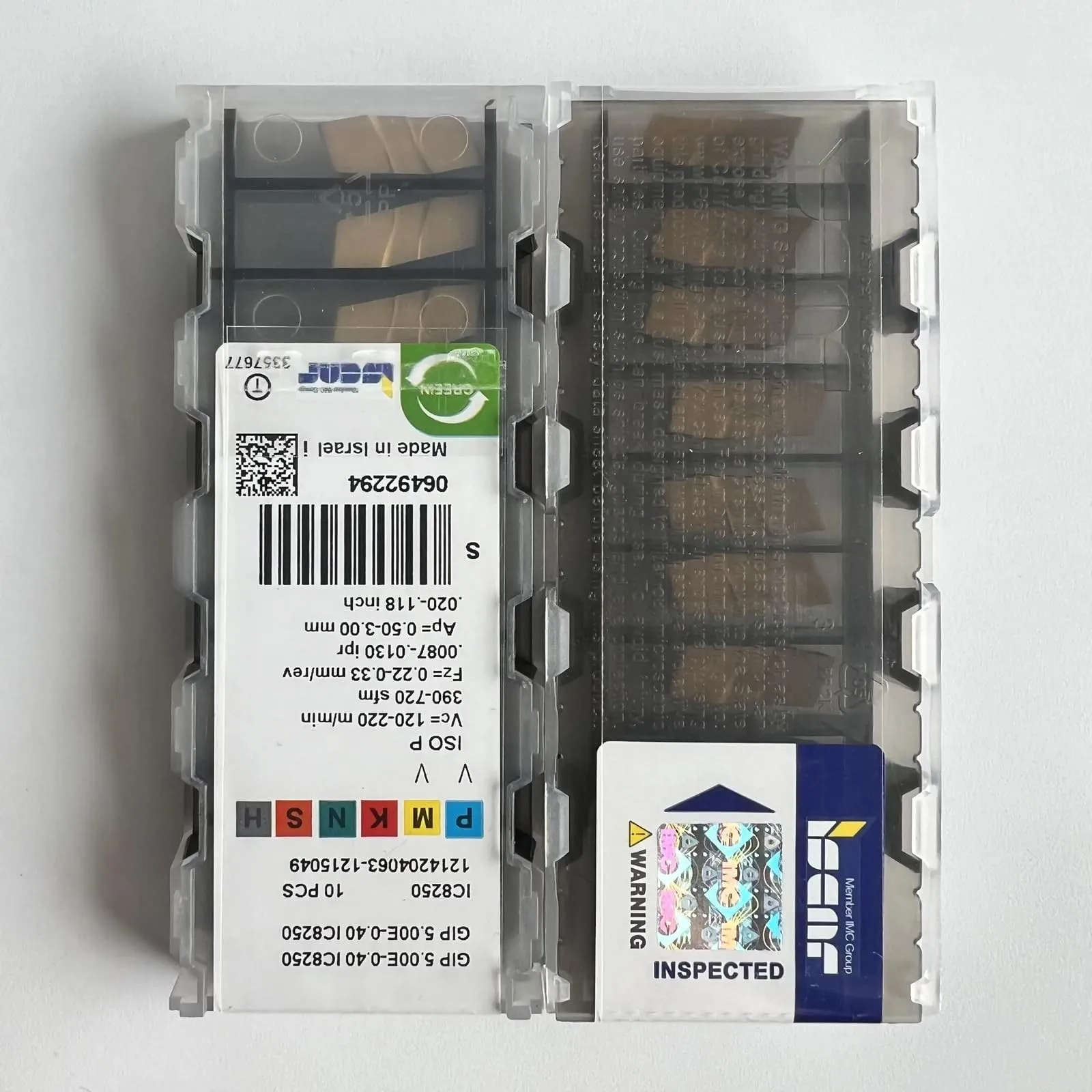 

GIP5.00E-0.40 IC8250 /Industrial indexable Carbide Inserts 10 Pcs