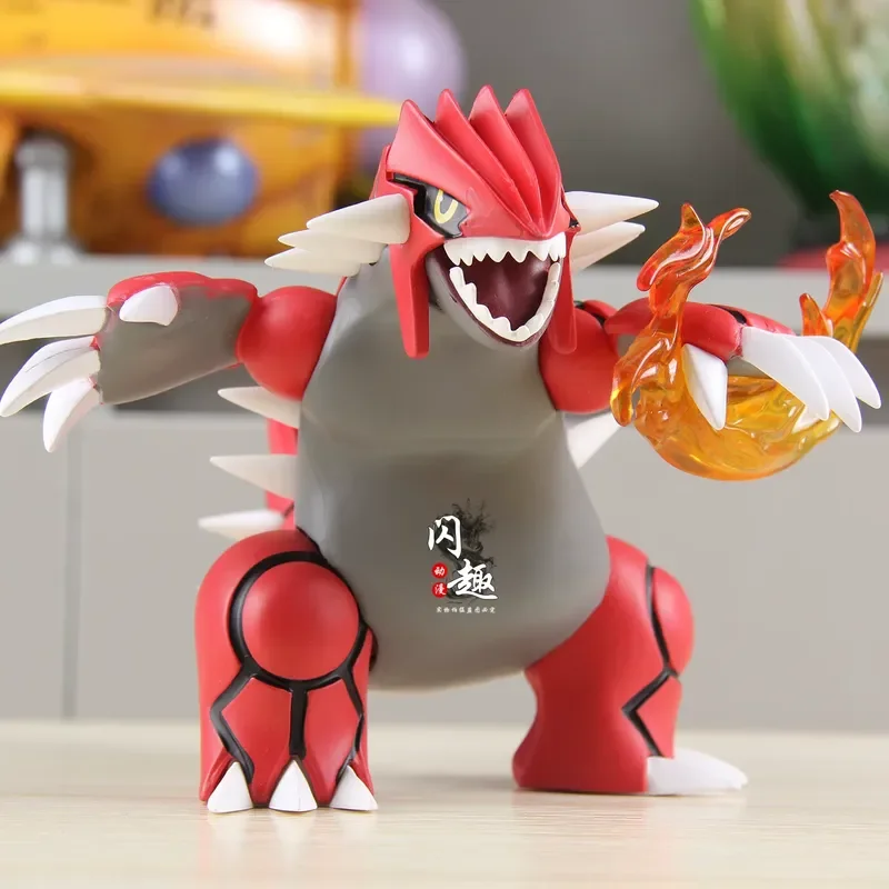 

Anime Pokemon Figurine Groudon Action Figure Manga 13cm Kawaii Model Doll Ornament Peripheral GK Statue Toys Gift for Children
