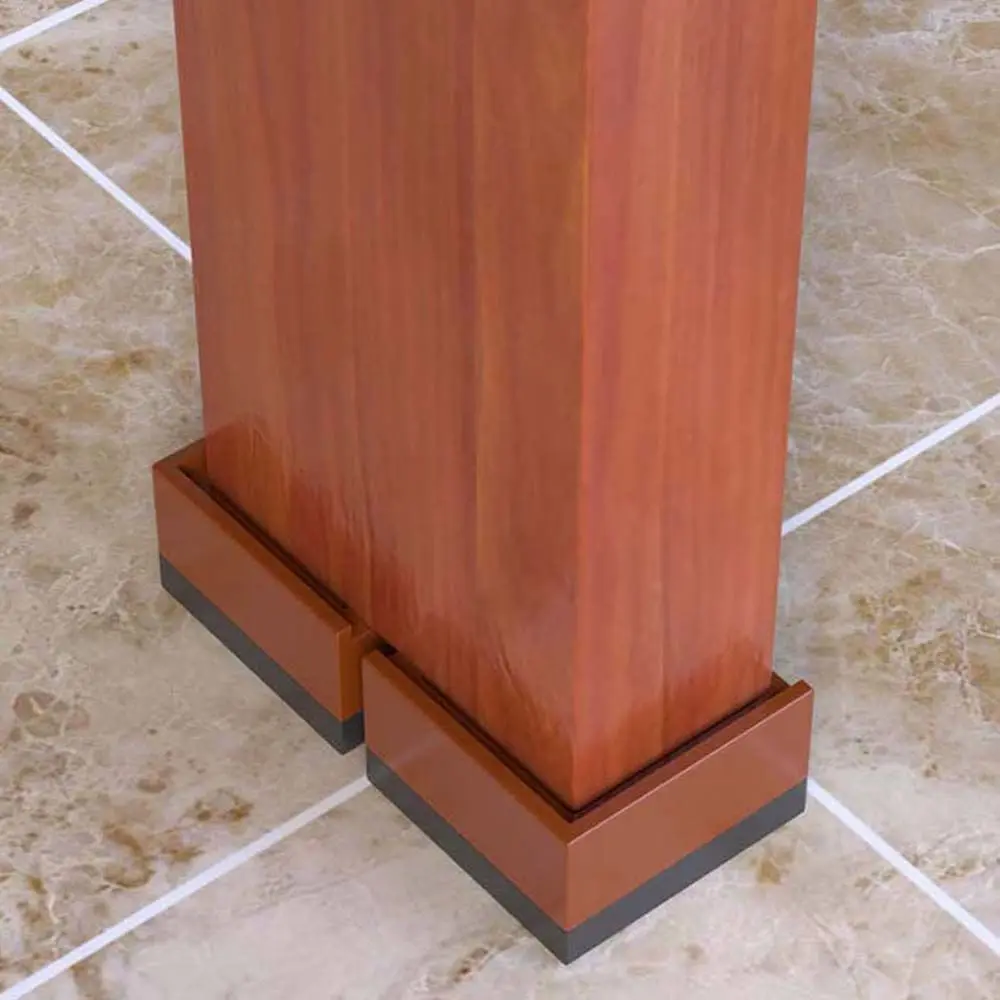 Durevole 4 pezzi tappetino muto anti rumoroso divano protezione del pavimento letto Riser mobili gamba pad tavolo cuscino rialzato