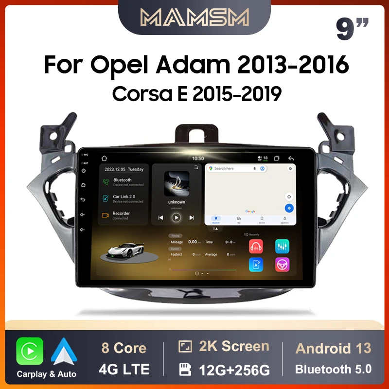 

MAMSM Car Radio For Opel Corsa E 2014 - 2019 Adam 2013 - 2016 Android 13 Multimedia Video Player GPS 4G Carplay Auto Head Unit