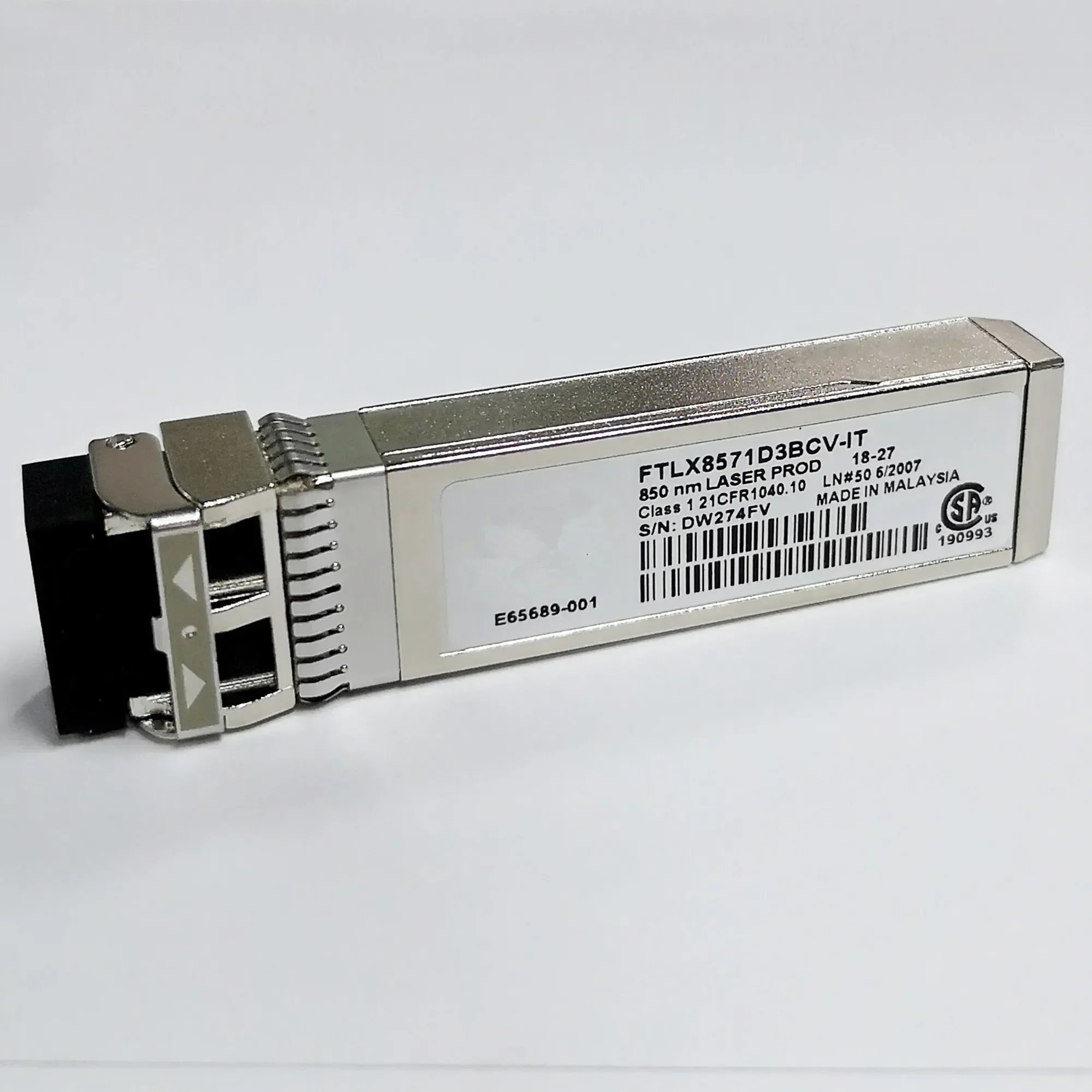 

ONE New Fiber Transceiver Sfp 10gb SR/FTLX8571D3BCV-IT/10G SFP/E65689-001/0Y3KJN/X710 X520/Inte-l Module Sfp/10gbps Switch SFP