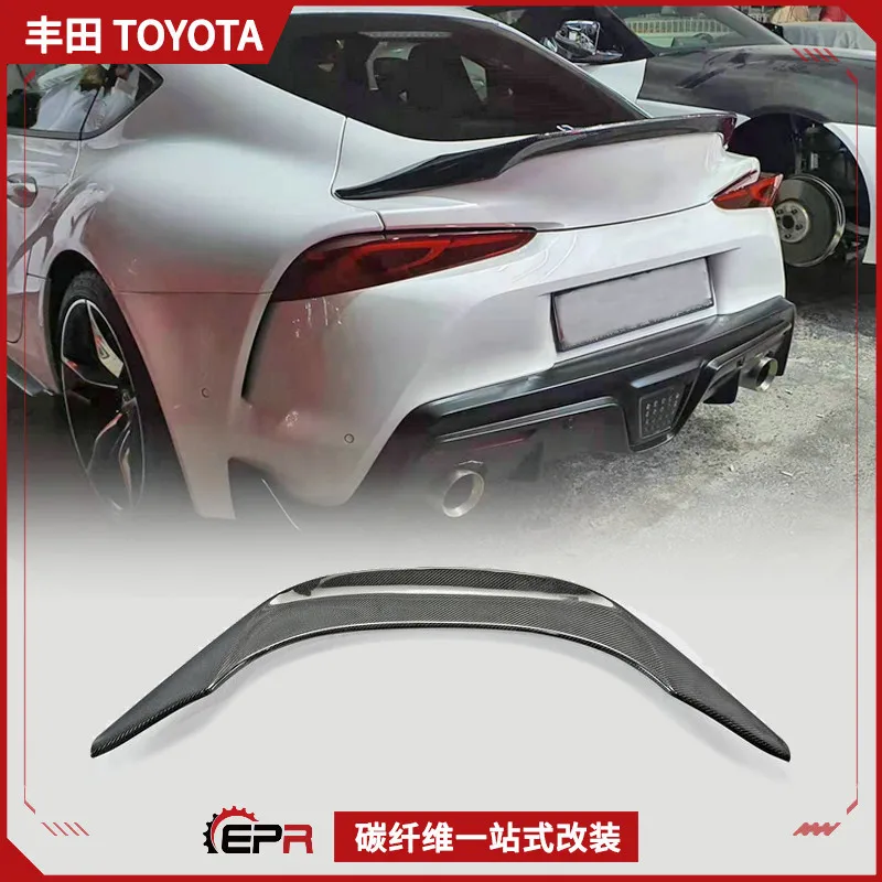 

Suitable For Toyota A90 Supra Demon King, Carbon Fiber Modification, Non-destructive Installation Of Small Tail, Spoiler Fixed