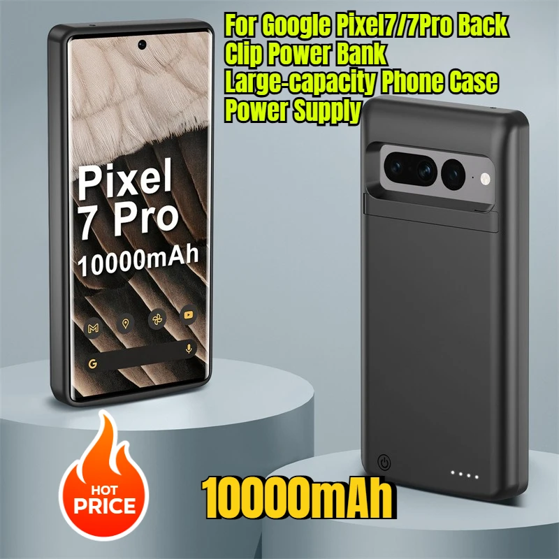 

10000mAh for Google Pixel7/7Pro Back Clip Power Bank Large-capacity Phone Case Power Supply