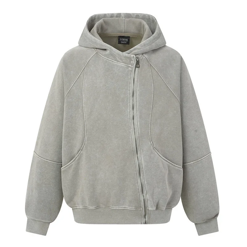 Irregualr Patchwork Hip Hop Sweatshirts Harakuju Streetwear Casual Pullover Hoodies For Male