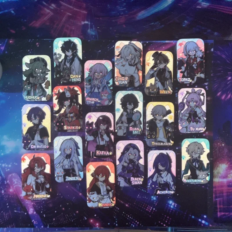 Honkai:Star Rail Blade Kafka Children and Cats Pins Cartoon Character Badge Round Brooch Fans Collection Gift Bags Accessories