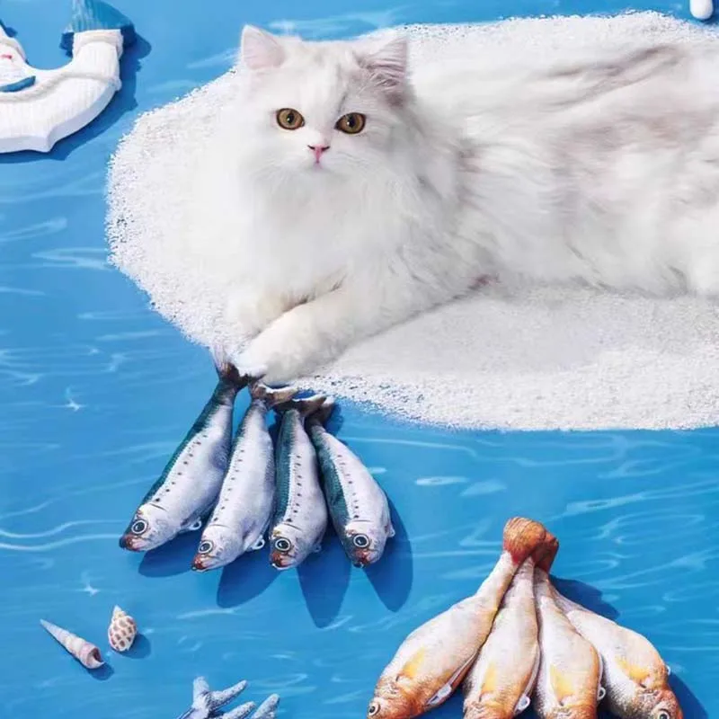 ألعاب القطط التفاعلية لألعاب القطط الأوتوماتيكية الذكية الداخلية، سمكة التفاعل الكهربائي الممتعة لجميع السلالات، حل ممارسة الملل #6