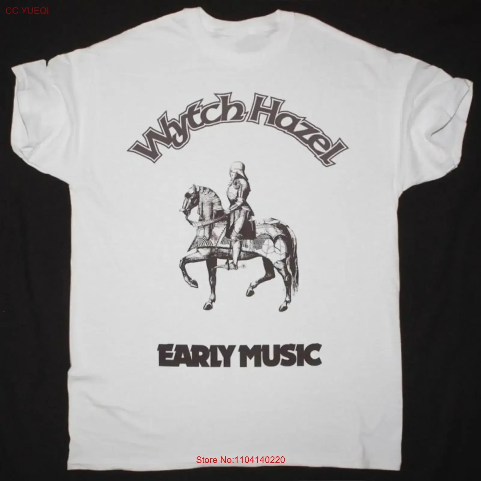 WYTCH HAZEL Band EARLY MUSIC Heavy Cotton White All Size T Shirt TT339 vintage Washed streetwear Casual graphic Soft Versatile