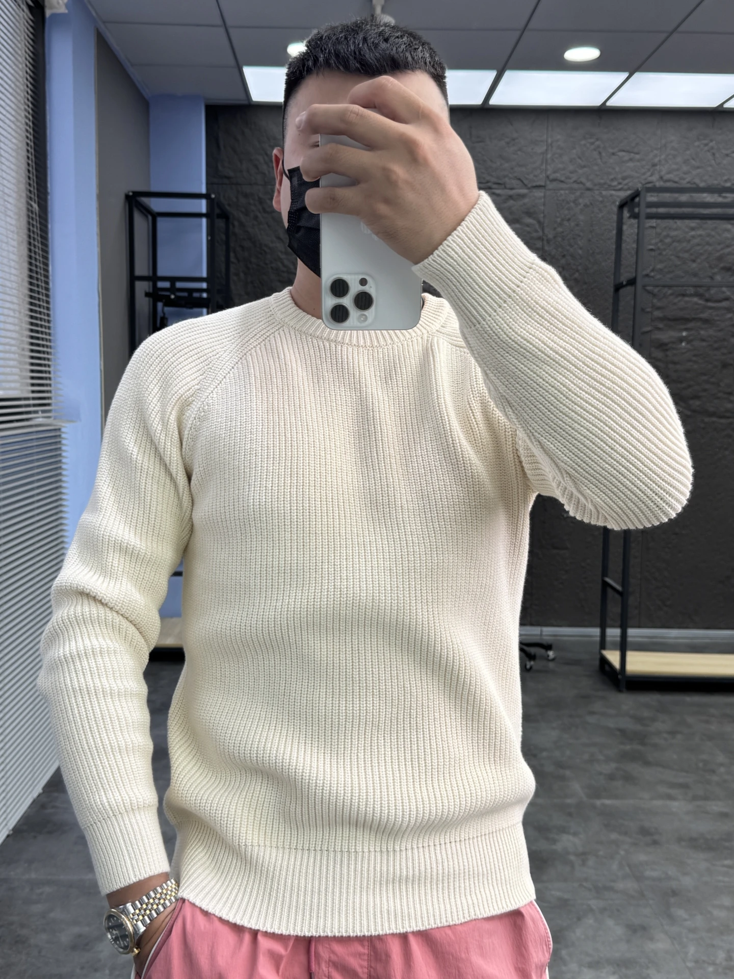 

Ele Thiened вязаный свитер из чистого хлопка круглый Ne Long Sve мужской удобный теплый зимний повседневный свитер Pampa&