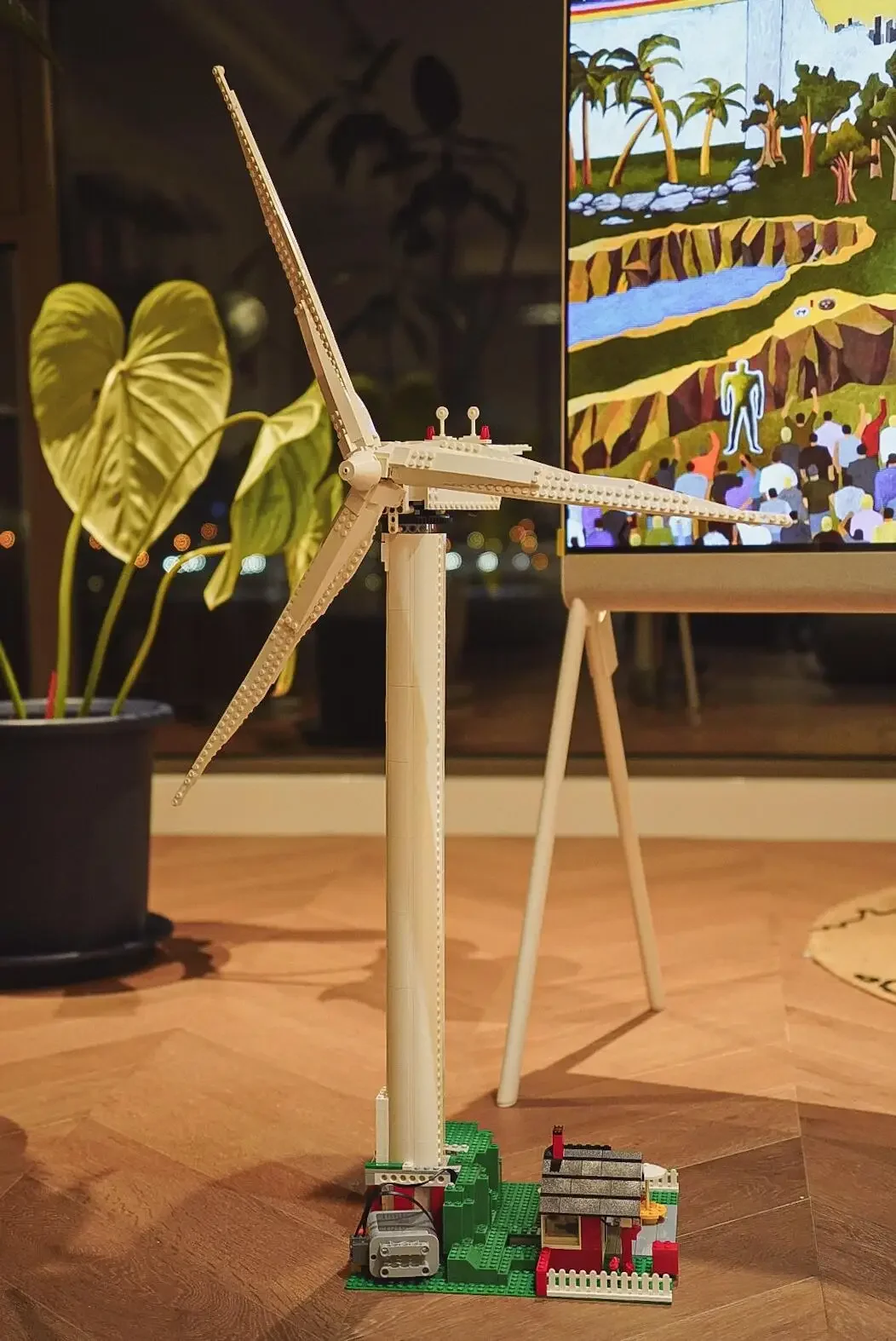 844PCS MOC Creative Series Vestas Wind Turbine Building Blocks เครื่องกําเนิดไฟฟ้า Windmill รุ่นอิฐของเล่นสําหรับเด็กของขวัญ