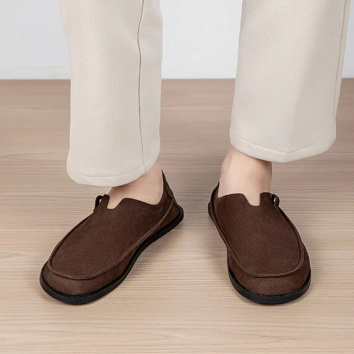 Men's simple trend Doudou shoes new soft sole fashion men's shoes breathable casual pedal shoes men