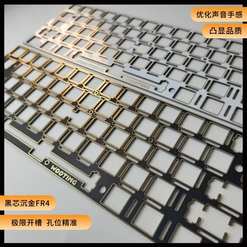 FR4 plate for MAD60 keyboard for plate mount stabs ( with standoffs and screws )