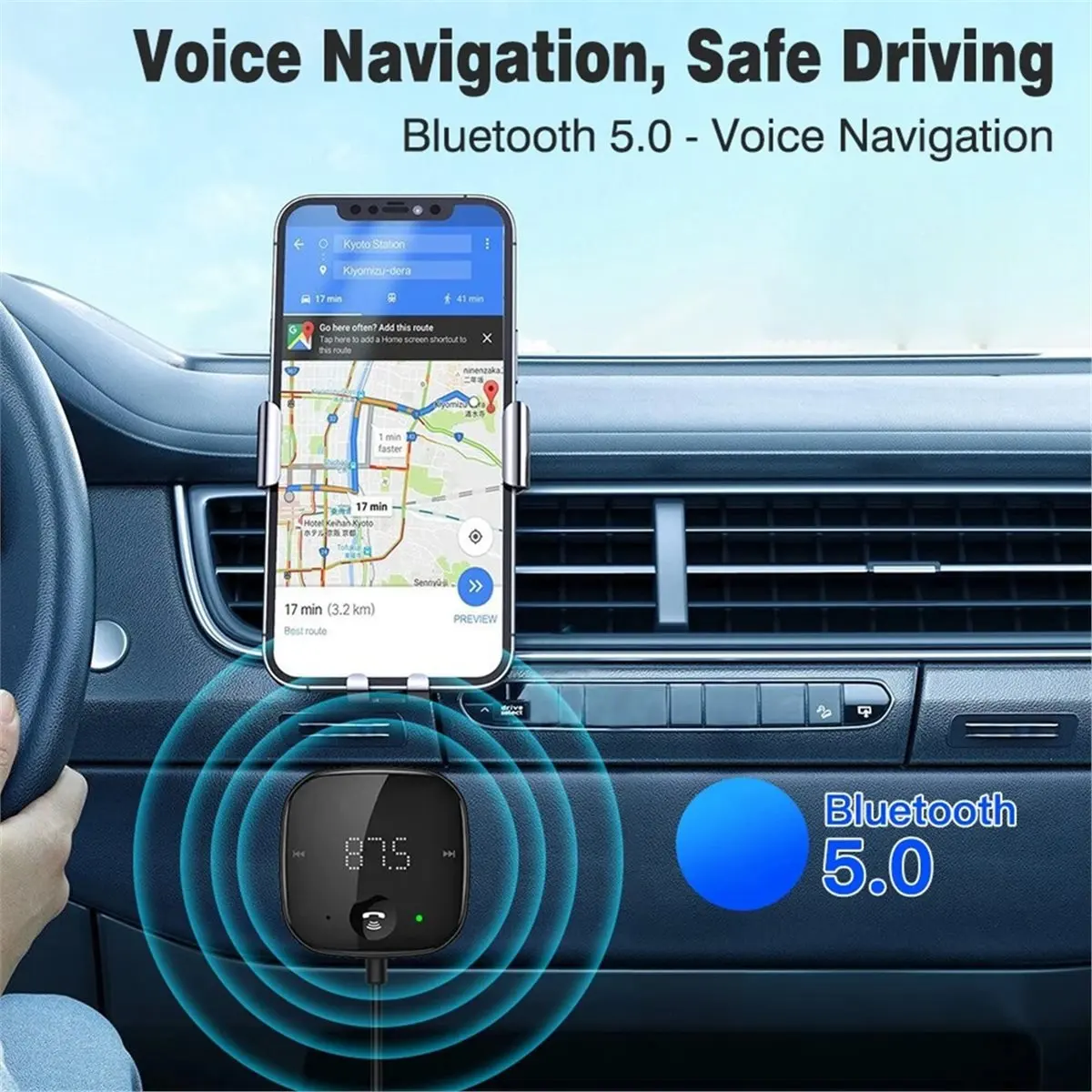 L73A NEW Transmitter FM Bluetooth Car Bluetooth Transmitter and Receiver Hands-Free Car Bluetooth Car Adapter Audio Mp3 Player