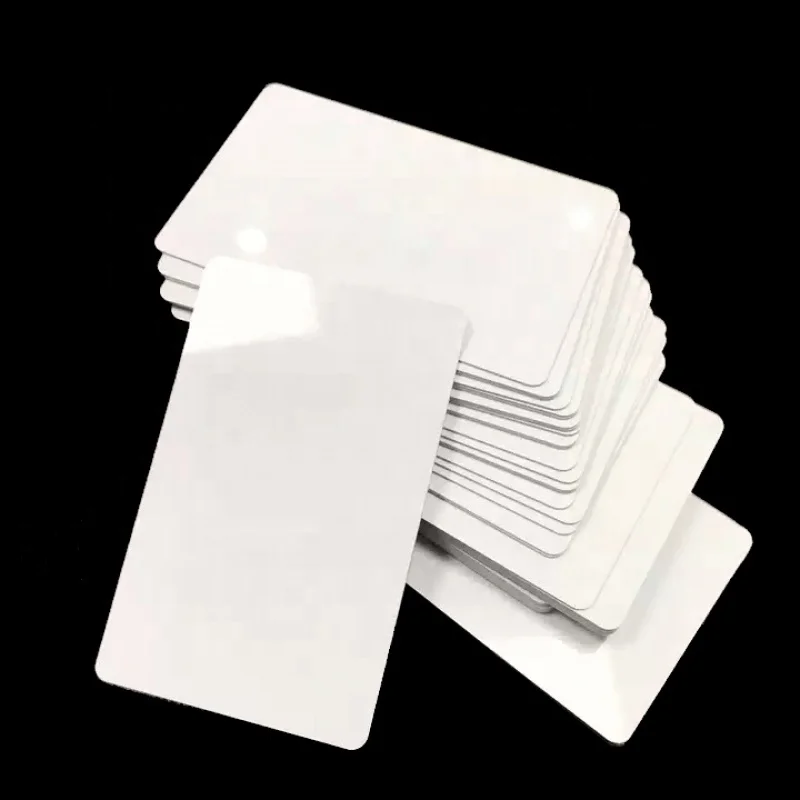 100pcs custom OTPS Printable 13.56Mhz NFC Blank PVC Card RFID N213 N215 N216 Card Custom White Smart Rewritable