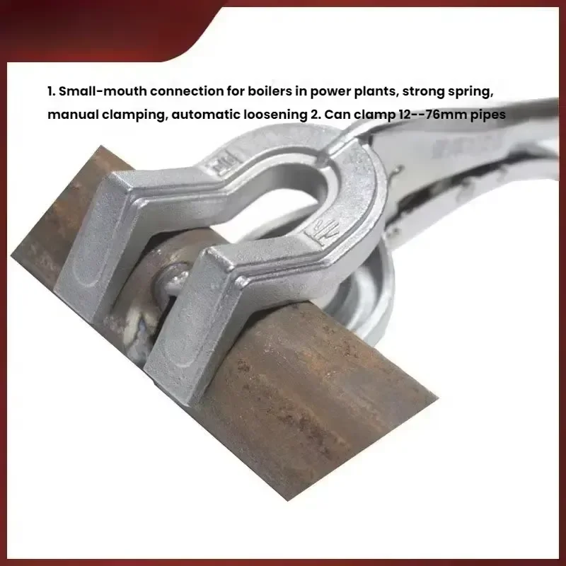 for Adjustable Locking Welding Clamp Pliers with Grip Plate for Pipe Holding Tool Heavy Duty Fastening Device for Metalwork