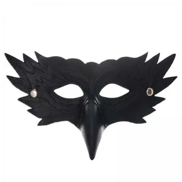 Fashion Eagle Masquerade Mask Half Face Cover Soft PU Leather for Carnival Photo Prop Evening Performance