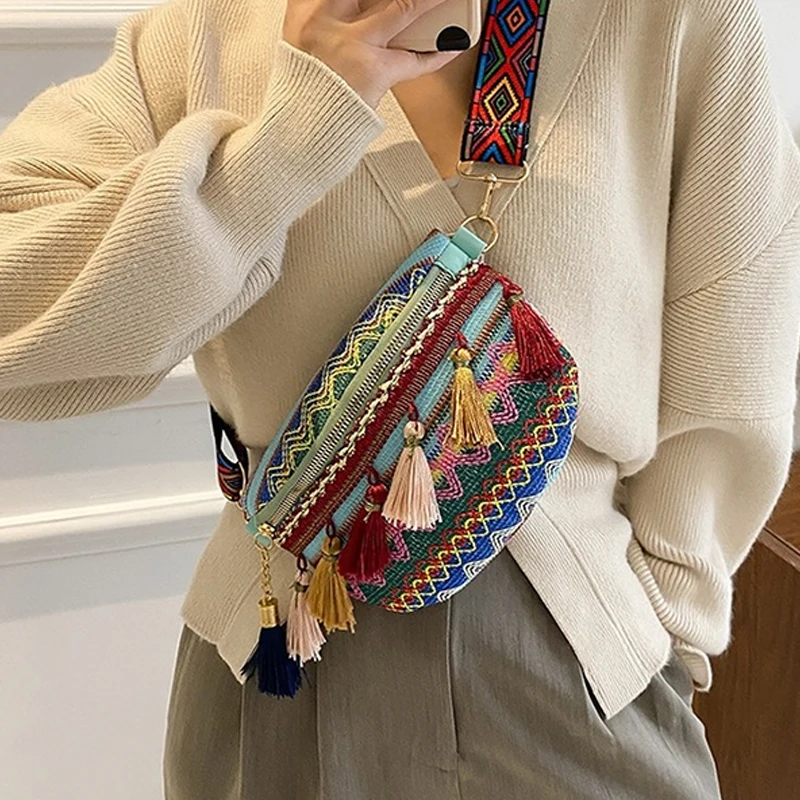 Vintage Women Handbag Hmong Vintage Tote Messenger Hippie Ethnic Shoulder Bag Embroidery Boho