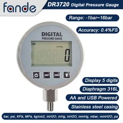 FANDESENSOR ujemne ciśnienie mmHg dokładność mmHg rozdzielczość 0.4% FS-99999 ~ 99999 średnica 105mm dla pompa sprężarki