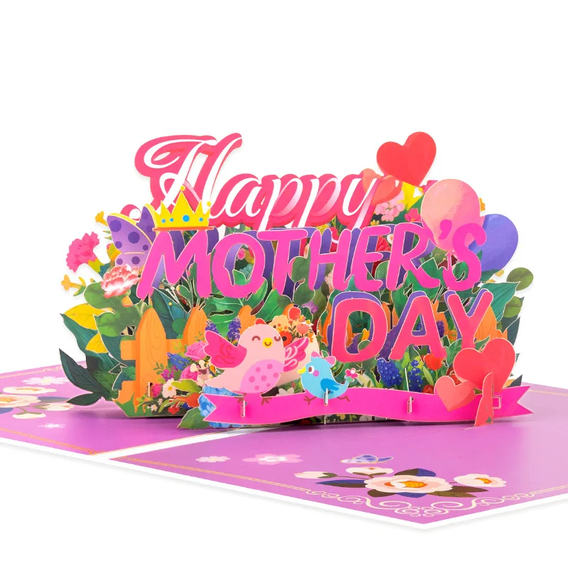 

1Pcs Exquisite Mother's Day Greeting Card, 'Happy Mother's Day' Greeting Card, Mother's Day Gift for Mom (with Envelope)