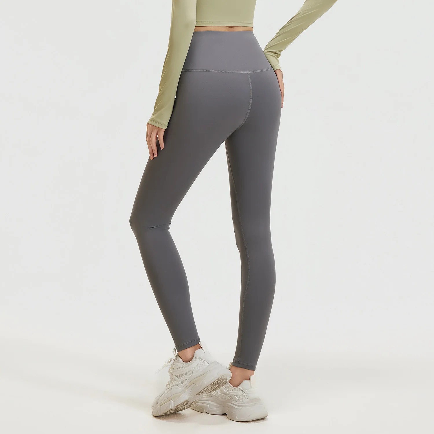 Women's High Waist Yoga Pants - Tummy Control Butt Lifting Workout Leggings, Seamless Naked Feel Gym Tights