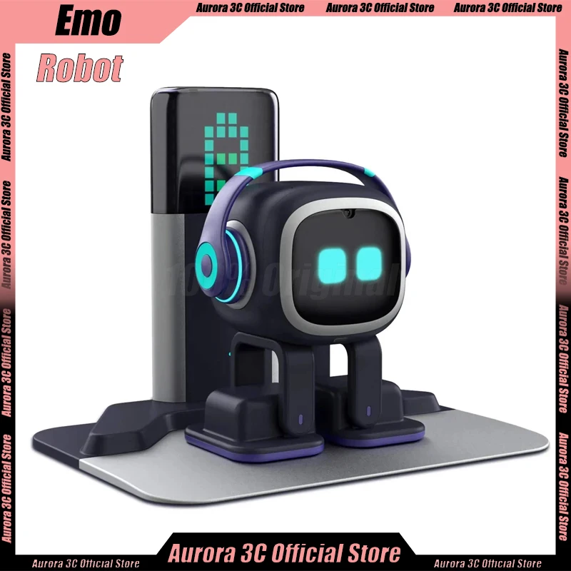 

Emo Robot Pet Emopet Intelligent Companion AI Emotional Communication Voice Robot Future For Home Desktop Decoratioin Toys Gift