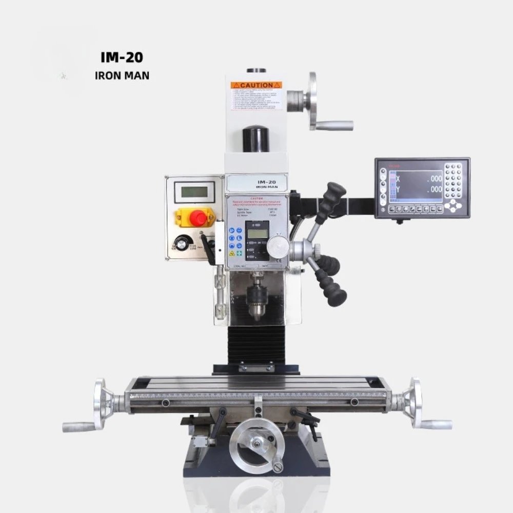 Precision Mini Milling Machine 220V - Benchtop Metalworking Drilling Machine Multifunctional DIY Household Tool