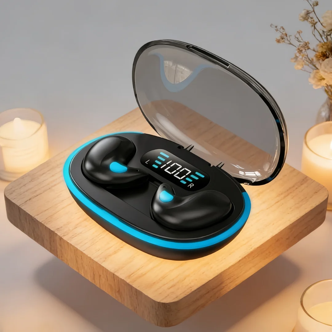 Fone de ouvido sem fio X55 com redução de ruído, para esportes, jogos, dormir, Bluetooth, para celulares