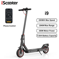 iScooter i9 Foldable Adult Electric Scooter E-Scooter 25 KM/H Electric Kick Scooter 350W Skateboards 42V 7.5Ah Kickboard
