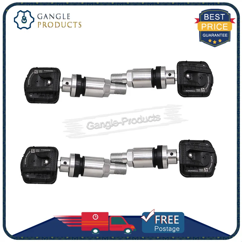 

4pcs 802000012AA TPMS SENSOR 433MHZ For Chery Tiggo2 Tiggo3 Tiggo4 Tiggo7 Tiggo8 Tire Pressure Monitor Sensor
