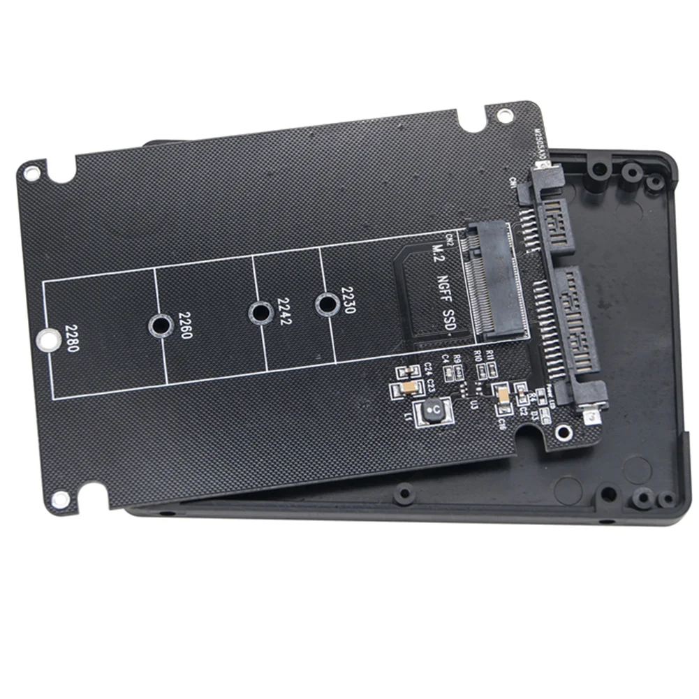 

M.2 NGFF SSD To SATA3 External Hard Drive Box 6Gbps M.2 SSD Adapter Dual-Use M.2 NGFF To SATA3.0 Adapter Card for PC