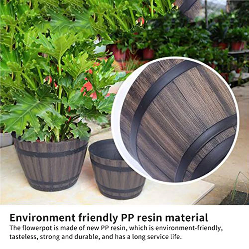 Succulent Flowerpot Lotus Basin Cylinder Flower Pot 1pc Replacement Thickened Garden Whiskey Bucket High Quality