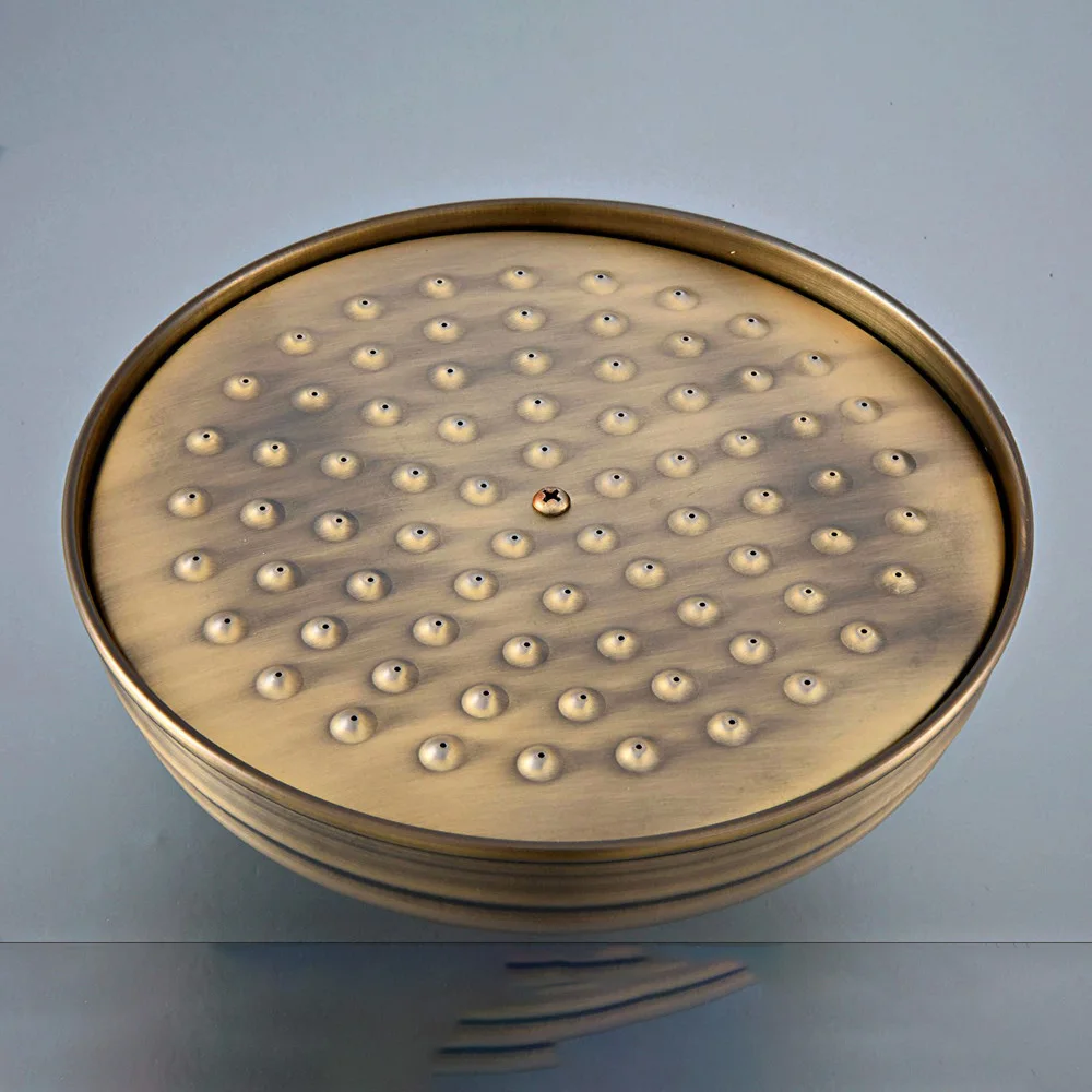 

8" ( inch ) Vintage/Retro Antique Brass Round Shape Rain Bath Rainfall Shower head / Bathroom Accessory (Standard 1/2") ash242