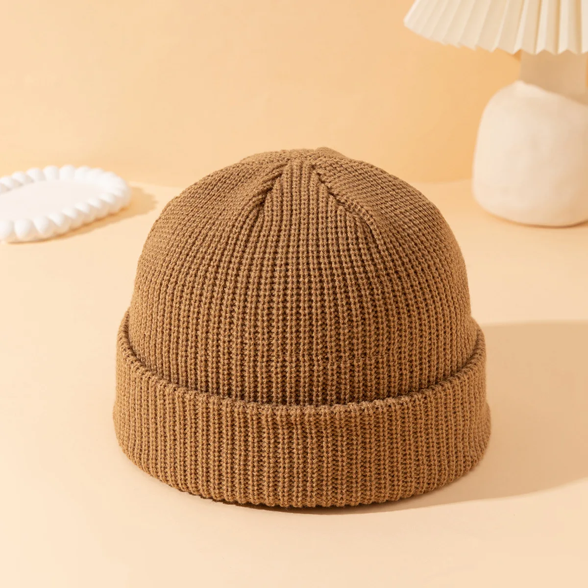 

Head Cap Hugger Toque Stocking Watch High-quality Melon Rind Hat Autumn Winter Woolen Flanged Women Men Knitted 2M36