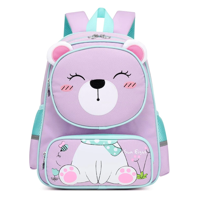 Cute Bear Kindergarten School Backpacks Children Bag Kid bookbag Waterproof Nylon 14in