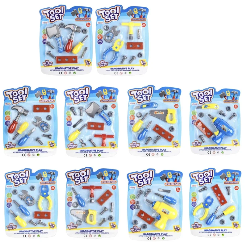 Diy Fantasiespel Speelgoed Onderhoudsgereedschap Kit Veilig Plastic Simulatie Schroevendraaier Hamer Geschenken Reparatieset voor kinderen