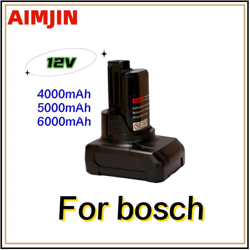 12V 6000mAh Li-ion Replacement Battery For Bosch BAT420 BAT411 BAT412 BAT413 BAT414 Cordless Power Tools