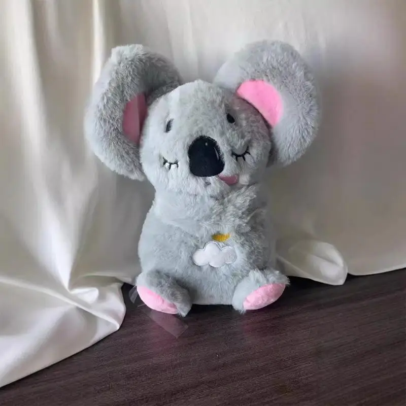 Koala Breathing Stuffed Animal Kid Rest Calming Sleep Bear Plush Serenity Plush Animal With Musical Lights & Rhythmic Breathing