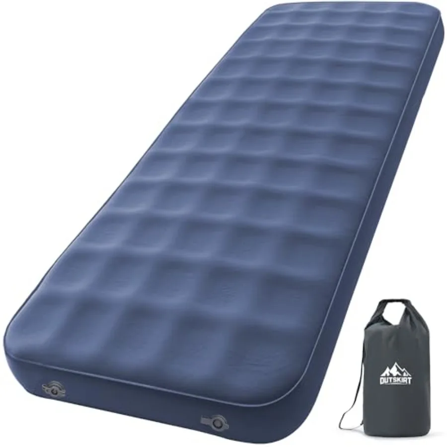 

Ultralight Self Inflating Sleeping Pad 4 Thick Camping Mattress with Pump Pack 9.5 R-Value Insulated Sleeping Mat Portable Camp