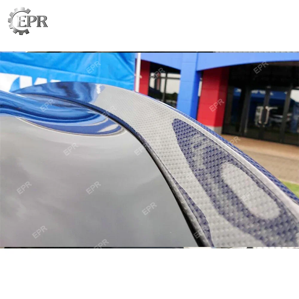 For FK8 VVT Style Carbon Fiber Spoiler Add On Gurney Flap Glossy Finish Splitter Wing Blade For Civic Type R FK8