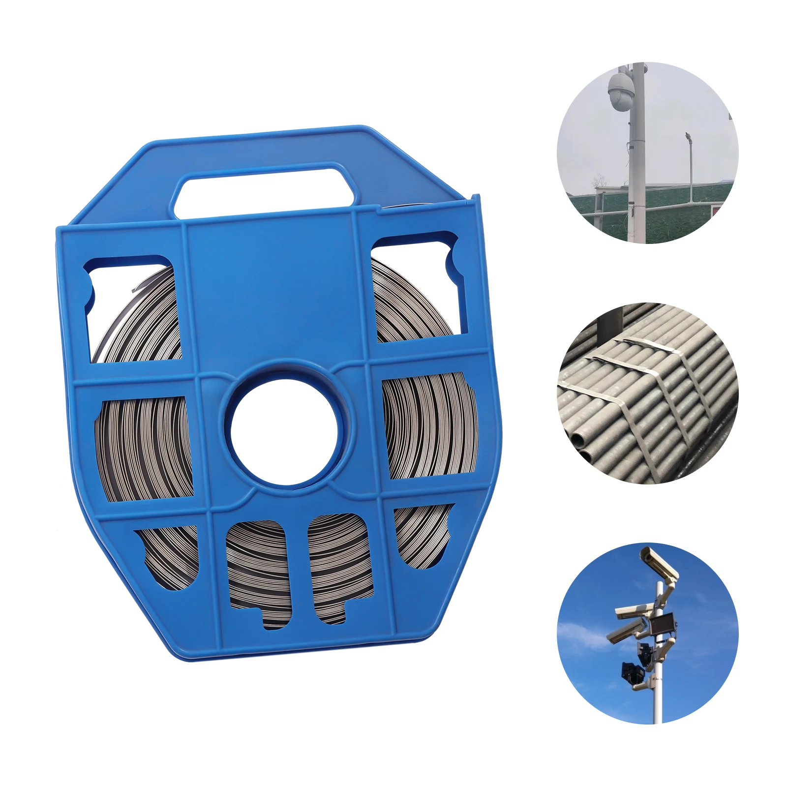 

Облицовка из нержавеющей стали серебра 304, инструменты для обвязки ленты синей сумки для комплекта различных материалов