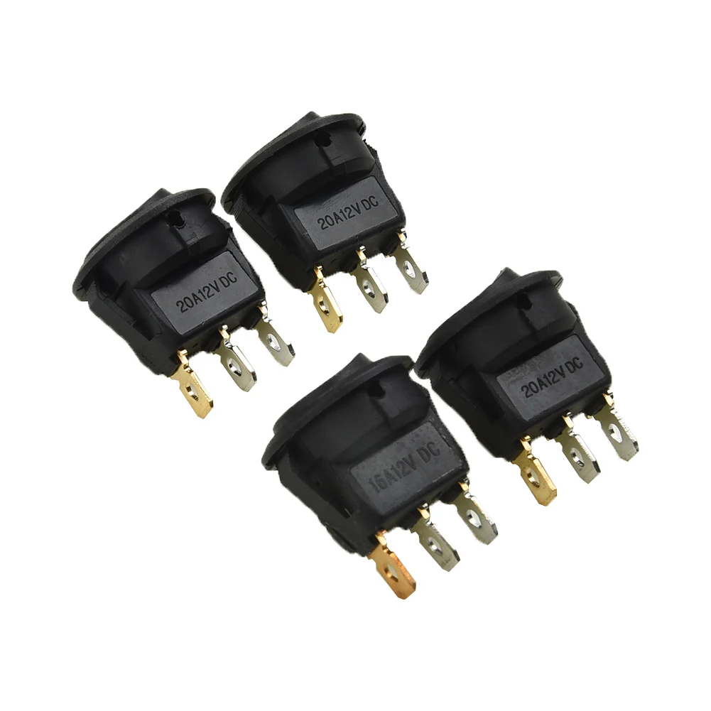 Effortless Installation of High Quality 4Pcs DC12V Waterproof ONOFF Car Round Rocker Dot LED Light Toggle Switches