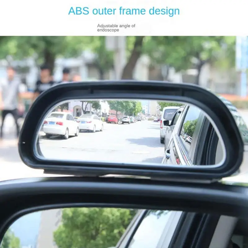 Car Auxiliary Mirror Stick On Blind Spot Mirror Car Reverse Parking Road Safety Auxiliary Mirror HD Wide Angle Car Accessori