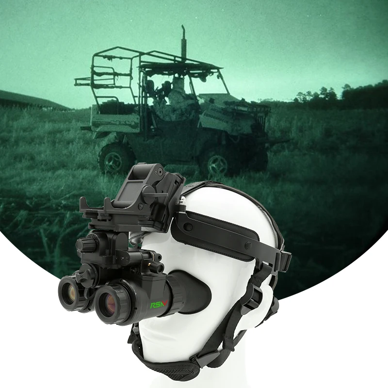 

Safe Night Operations Anti-Glare Protected Night Vision Goggles with Red Position Indicator PVS-31 Housing Kits