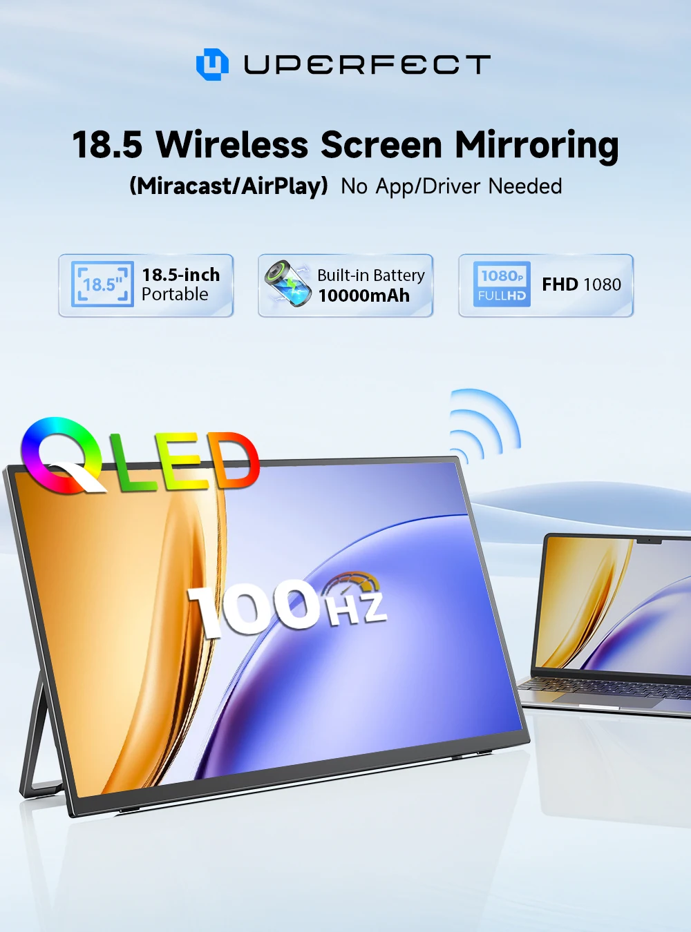 UPERFECT Wireless Portable Mon - огляд і ціна Pc Gaming Y Monitor