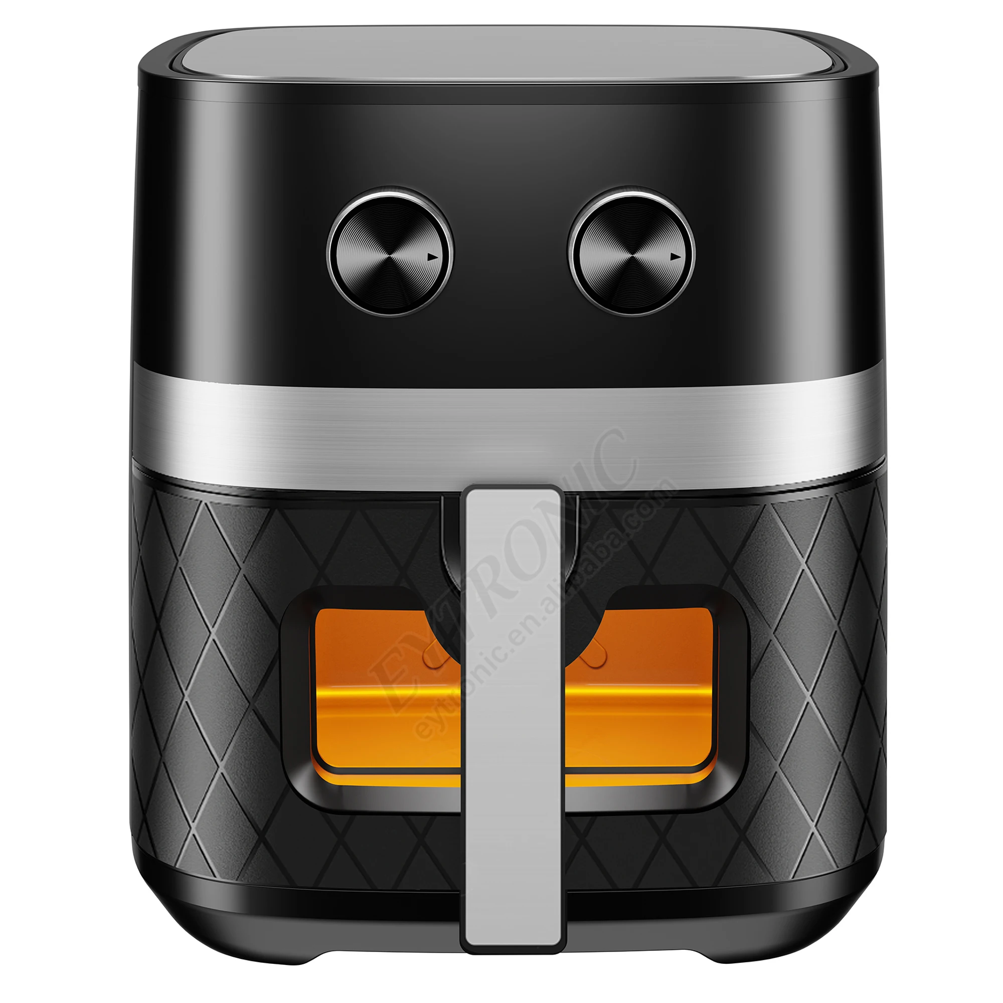 

2026 New Model Multi-functionalNew Design Multifunctional Prevent Slip Feet Manual 1500W 6.5L Hot Air Fryer With Viewing Windows