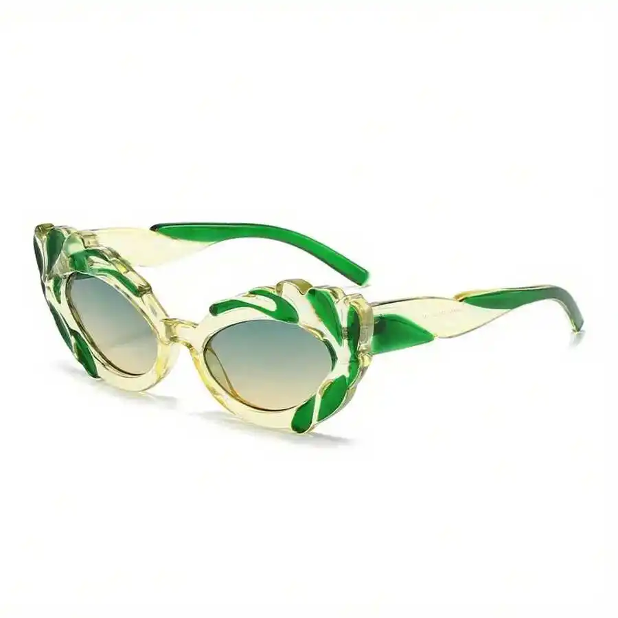 1 Piece Of High-End Women's Cat-Eye Glasses, Featuring A Stylish Design And Colorful Accents, Perfect For Street Fashion And view 3