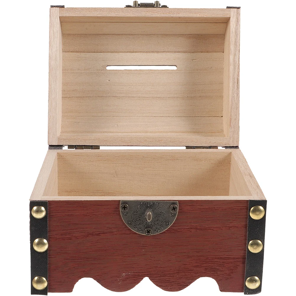 Cofre de tesouro cofrinho crianças caixa de bloqueio grande capacidade banco de dinheiro caixa de moedas vintage para meninos meninas presente de poupança