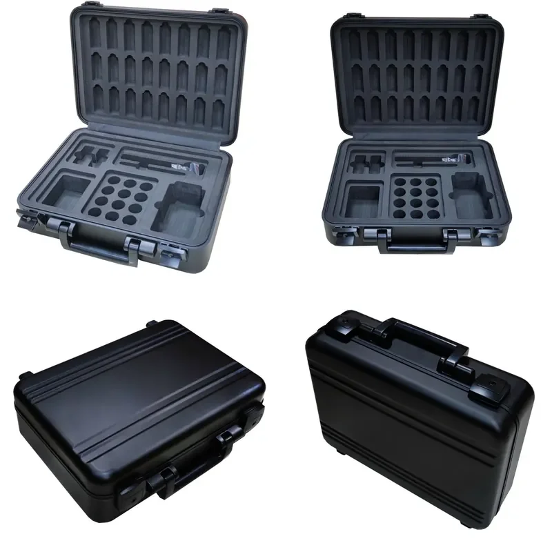 Customizable-Foshan black one-piece aluminum box suitcase aluminum-magnesium alloy processing custom-made internal eva custom