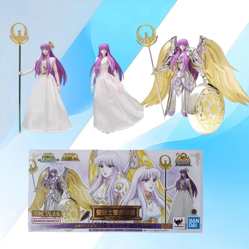 

Original BANDAI Goddess Athena 2.0 Saori Kido 20th Anniversary Saint Cloth Myth Ex in Stock Anime Figures Model Toys