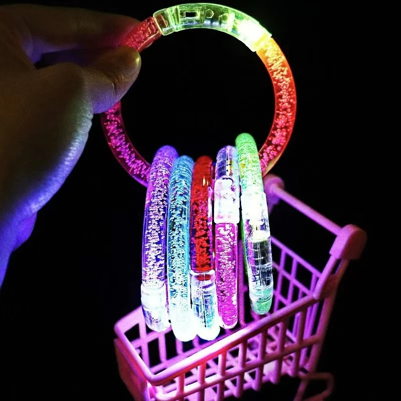 

3pcs，One off，Acrylic，Glow Toy，Bar，Party，Bracelet，Ornament，Vocal concert，LED，Small and exquisite，Random Color