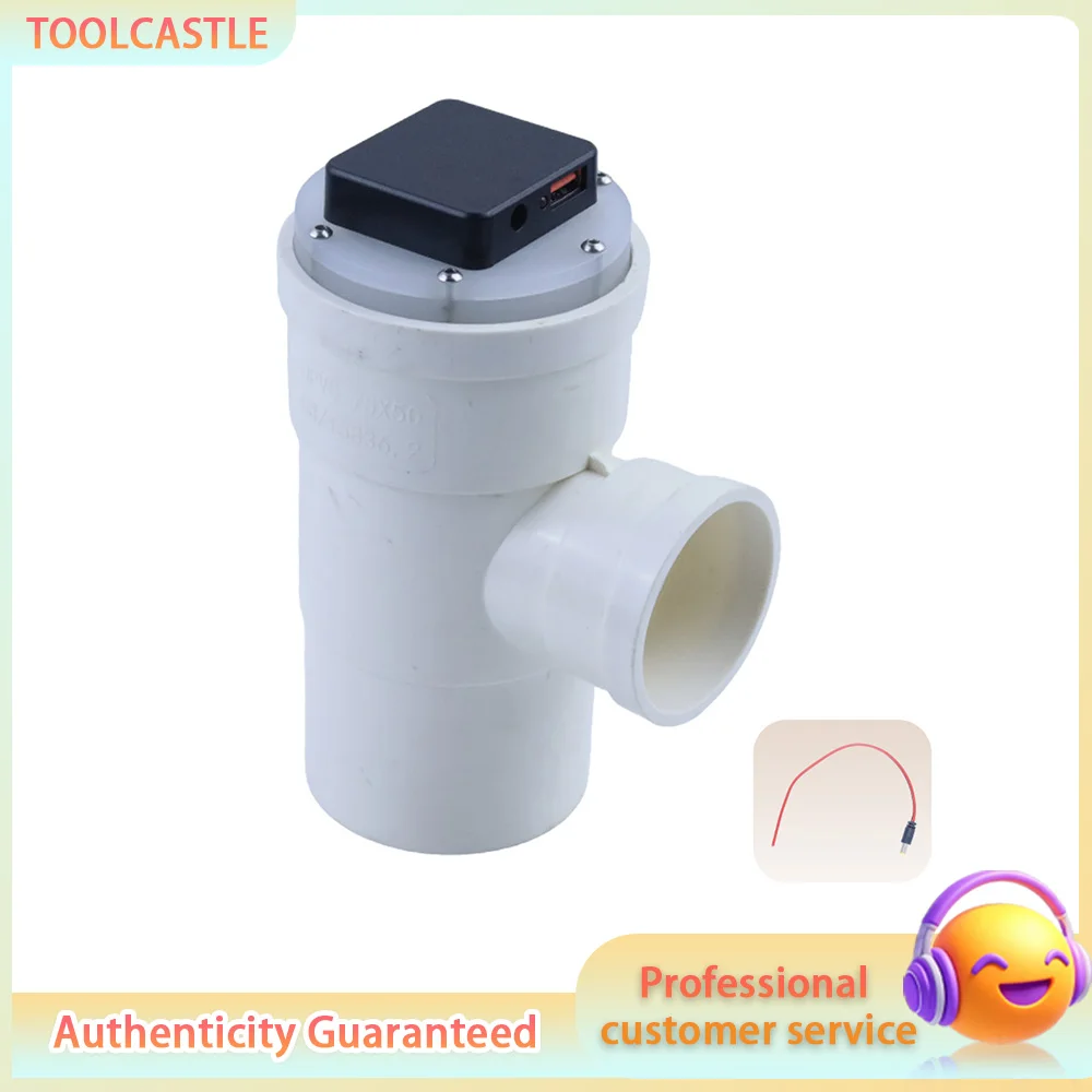 50W Hydroelectric Generator Pipeline Spiral, Low Speed High Power Permanent Magnet USB Charging Water Turbine for Outdoor